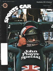 SPORTS CAR 1977 JULY - ANDRETTI FEATURE - GRAND PRIX WEST, PAUL HACKER, HEUER